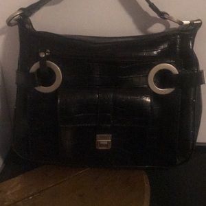 Classic faux croc embossed manmade